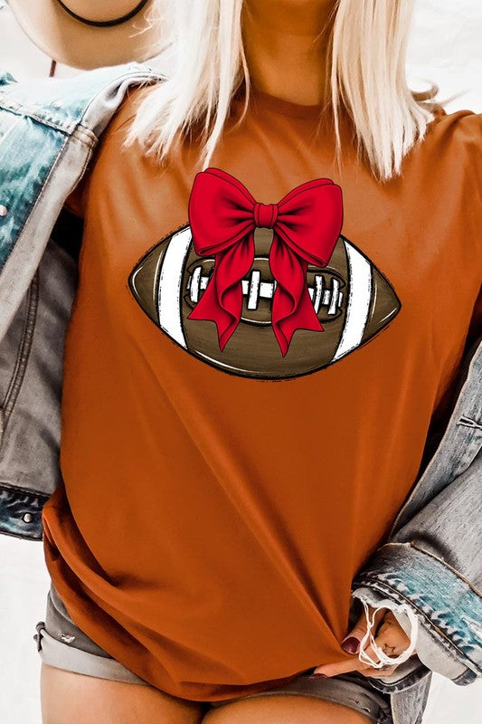 
                      
                        Red Bow Football Graphic Tee
                      
                    