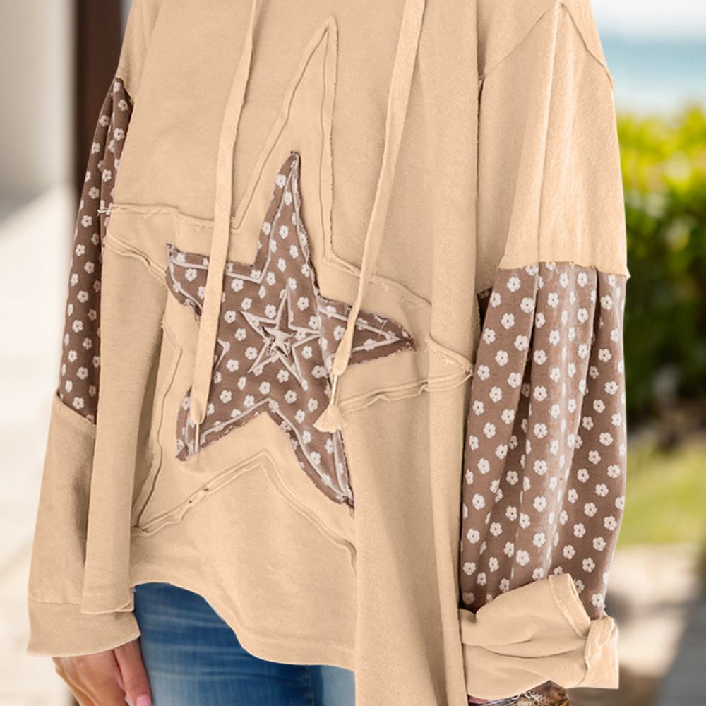 
                      
                        Drawstring Star Long Sleeve Hoodie
                      
                    