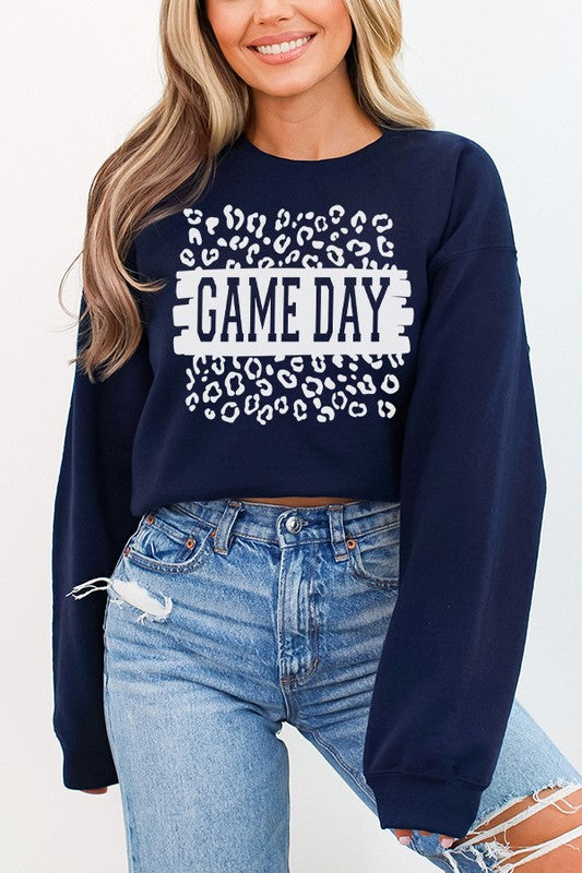 Fall Football Leopard Game Day Sweatshirt