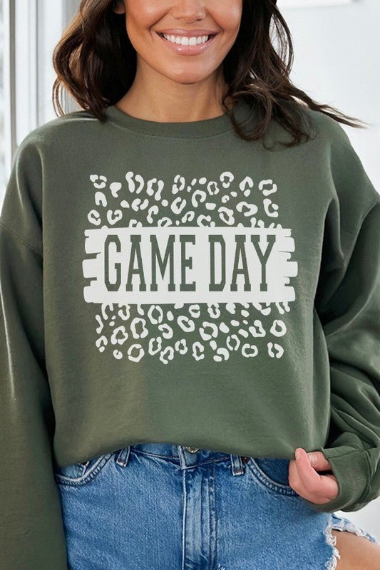 Fall Football Leopard Game Day Sweatshirt