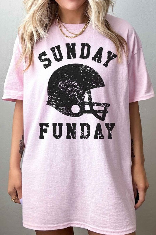 
                      
                        SUNDAY FUNDAY FOOTBALL GAME DAY OVERSIZED TEE
                      
                    