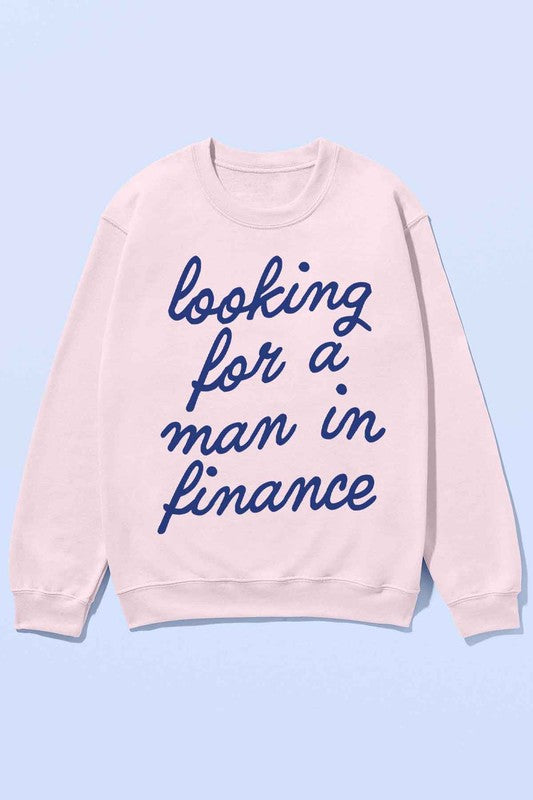 
                      
                        LOOKING FOR A MAN IN FINANCE Oversized Sweatshirt
                      
                    