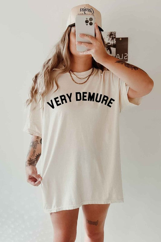 
                      
                        Very Demure Graphic Tee
                      
                    