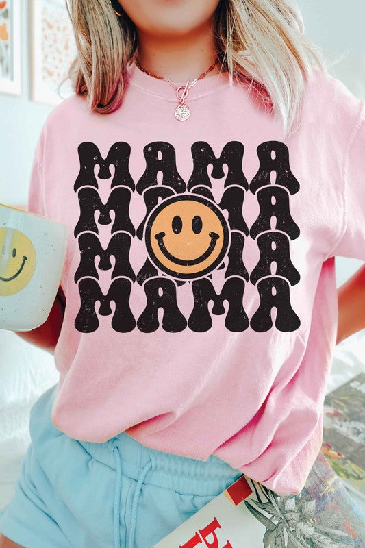 HAPPY FACE MAMA REPEAT Graphic T-Shirt