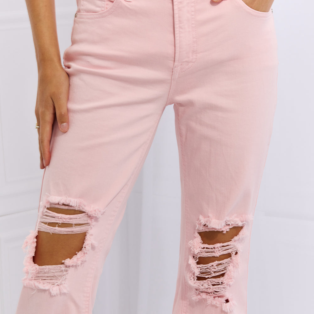 
                      
                        RISEN Miley Full Size Distressed Ankle Flare Jeans
                      
                    