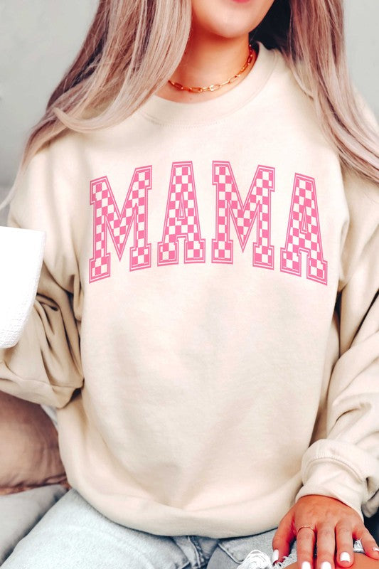 CHECKER MAMA Graphic Sweatshirt