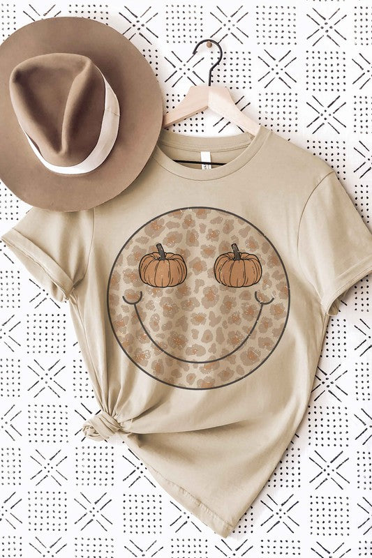 
                      
                        LEOPARD PUMPKIN EYES HAPPY FACE Graphic Tee
                      
                    