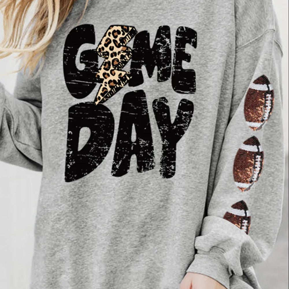 GAME DAY Football Long Sleeve Sweatshirt