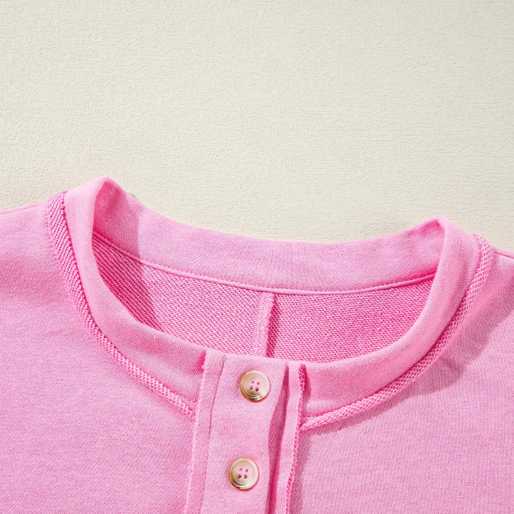 
                      
                        Half Button Long Sleeve Sweatshirt
                      
                    