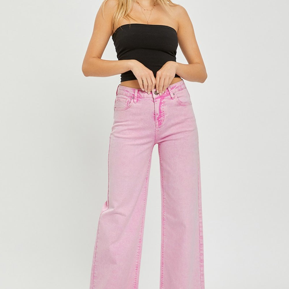 
                      
                        RISEN High Rise Wide Leg Jeans
                      
                    