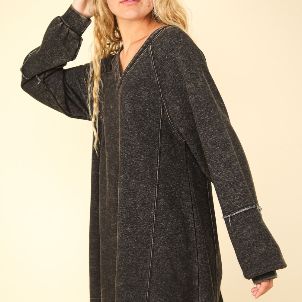 
                      
                        Mineral Washed Oversized A-Line Mini Dress
                      
                    