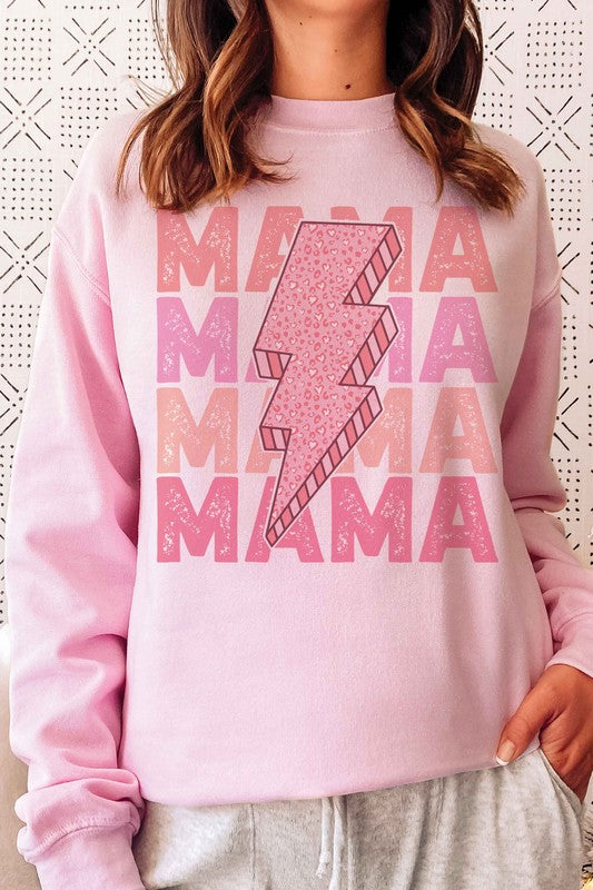 
                      
                        RETRO LIGHTNING MAMA Graphic Sweatshirt
                      
                    