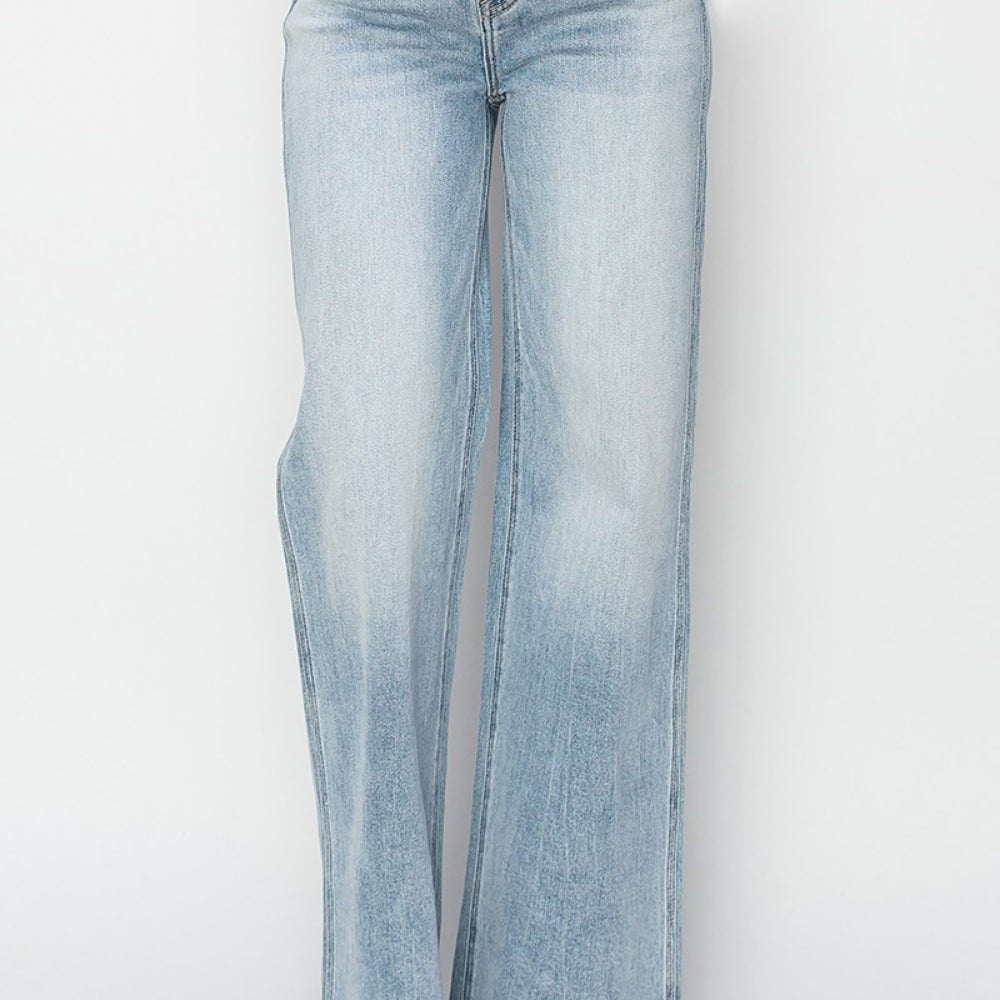 
                      
                        Risen Full Size High Rise Wide Leg Jeans
                      
                    