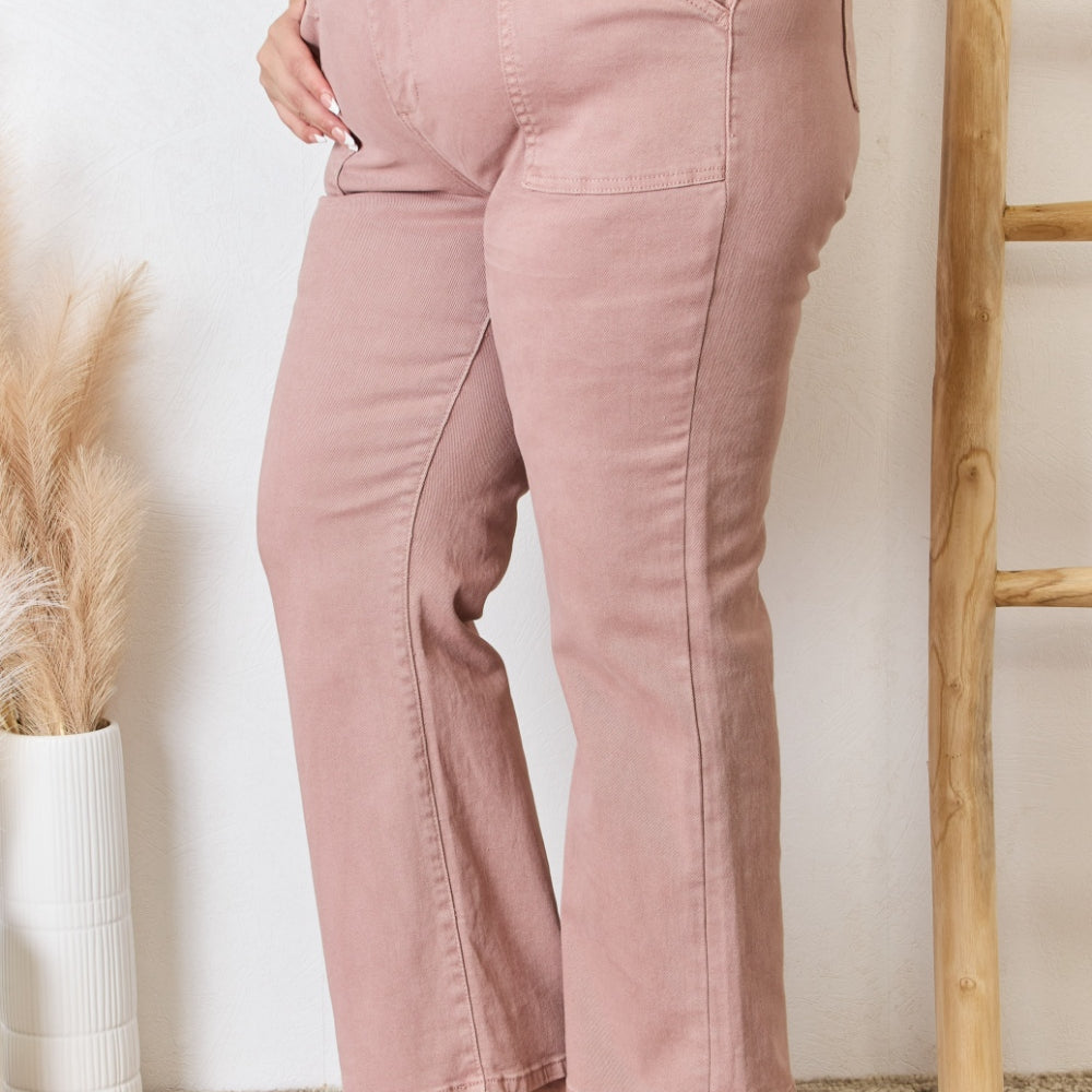 
                      
                        RISEN High Rise Ankle Flare Jeans
                      
                    