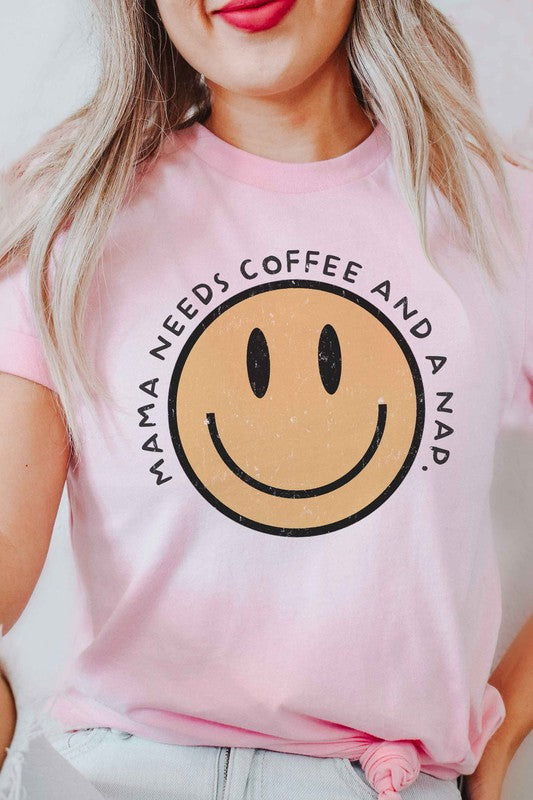 
                      
                        MAMA NEEDS COFFEE AND A NAP Graphic Tee
                      
                    