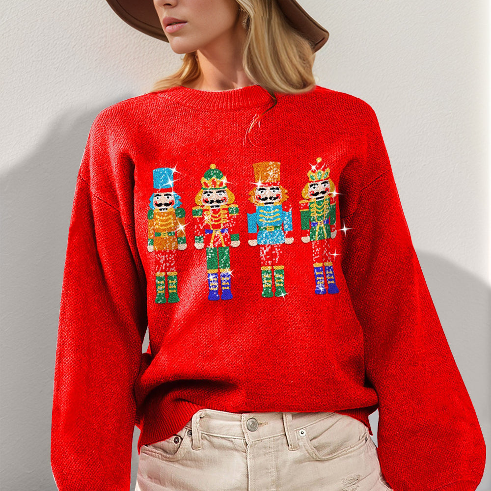 
                      
                        Sequin Nutcracker Long Sleeve Sweater
                      
                    