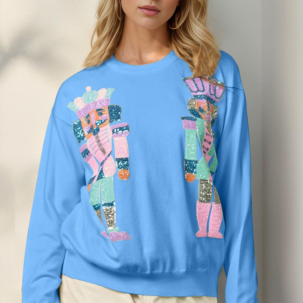 
                      
                        Sequin Nutcracker Long Sleeve Sweater
                      
                    