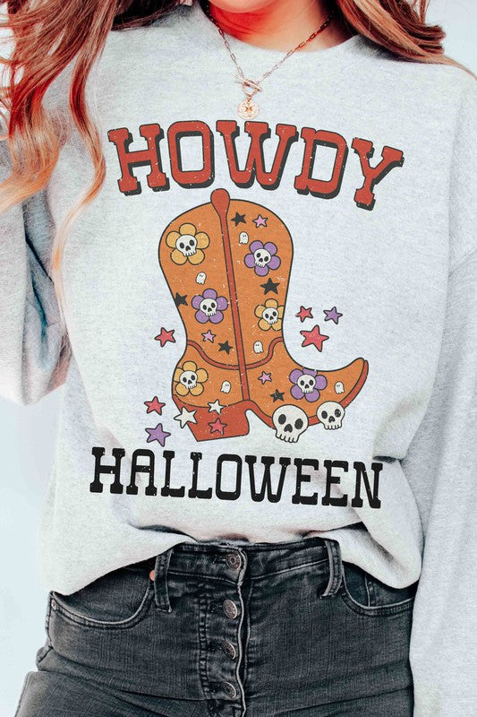 HOWDY HALLOWEEN Graphic Sweatshirt