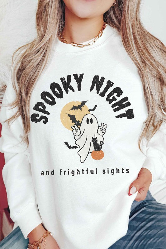 SPOOKY NIGHT AND FRIGHTFUL SIGHTS Sweatshirt