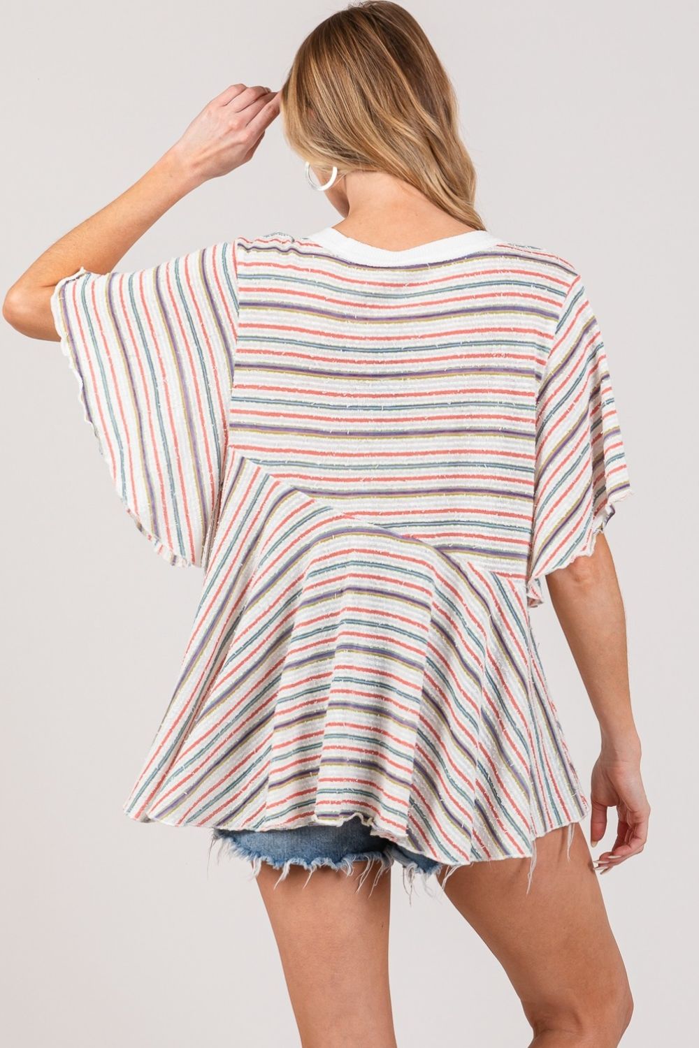 Round Neck Stripe Top