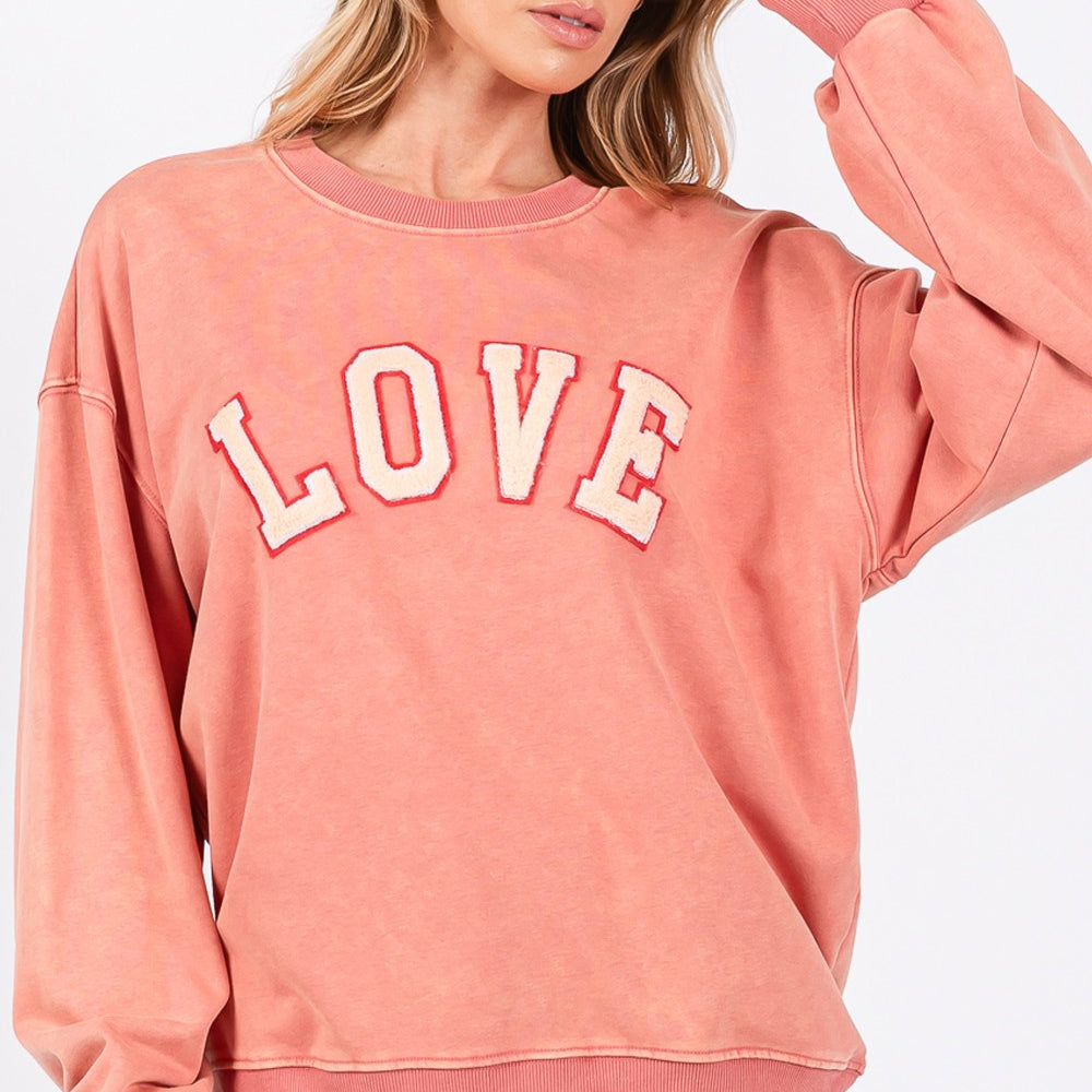 
                      
                        Path Applique Drop Shoulder Sweatshirt
                      
                    