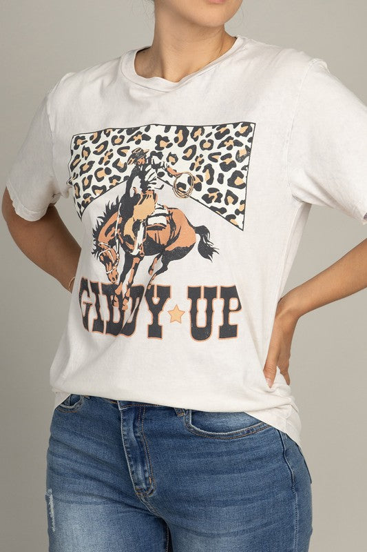 
                      
                        Giddy Up Graphic Top
                      
                    