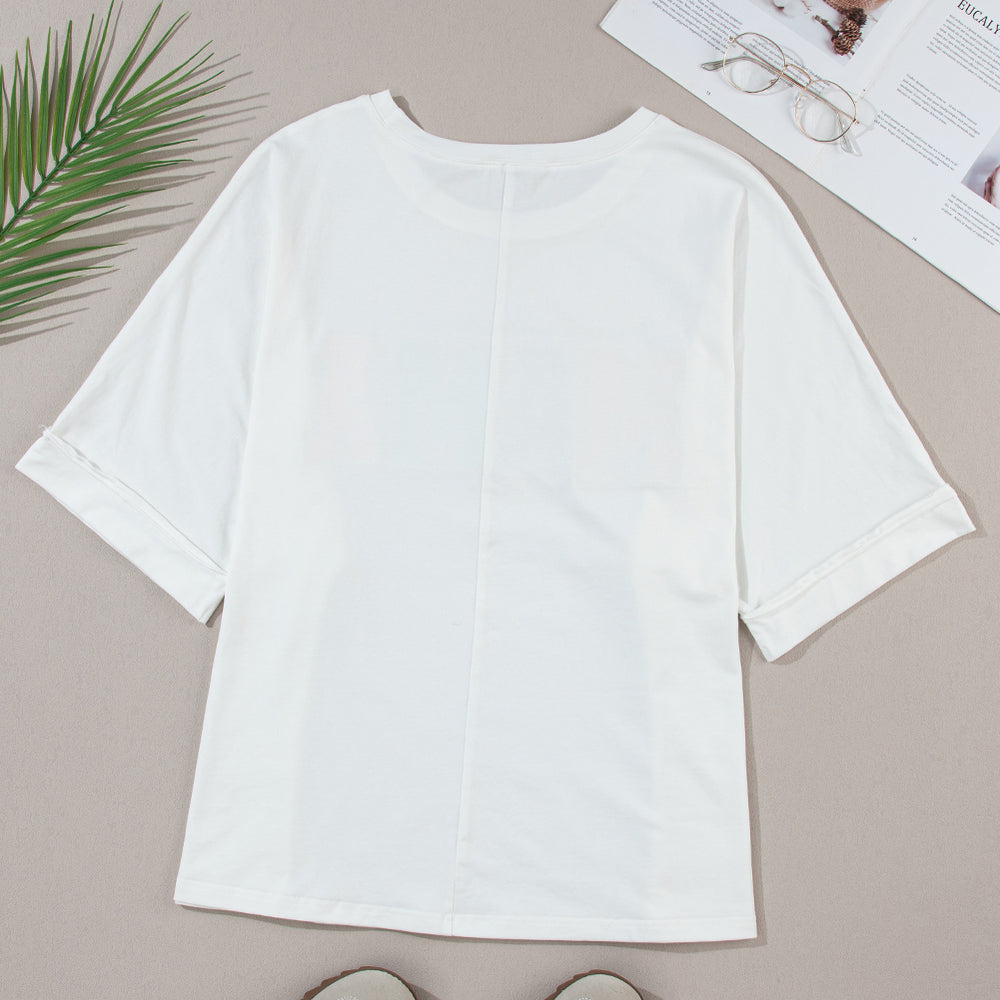 
                      
                        MAMA Round Neck Short Sleeve T-Shirt
                      
                    