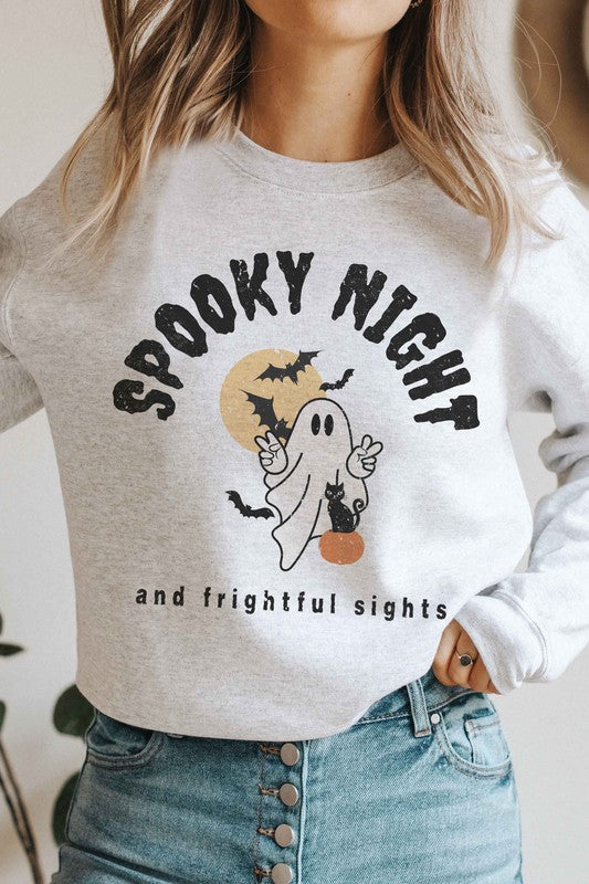 SPOOKY NIGHT AND FRIGHTFUL SIGHTS Sweatshirt