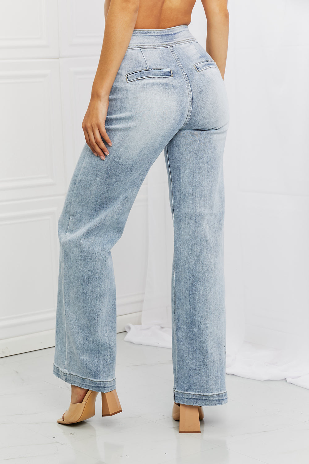 RISEN Luisa Wide Flare Jeans