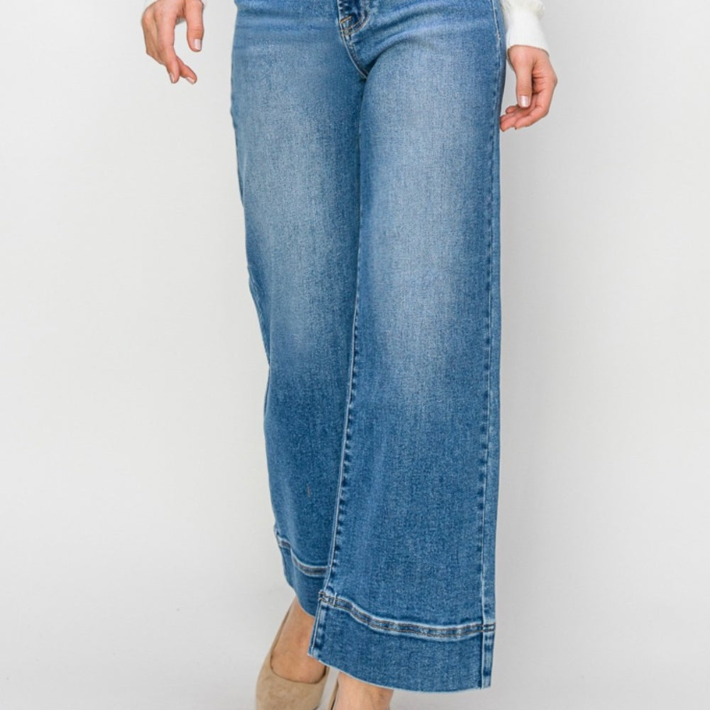 
                      
                        Risen  High Rise Wide Leg Jeans
                      
                    