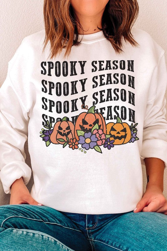 SPOOKY SEASON PUMPKINS Graphic Sweatshirt