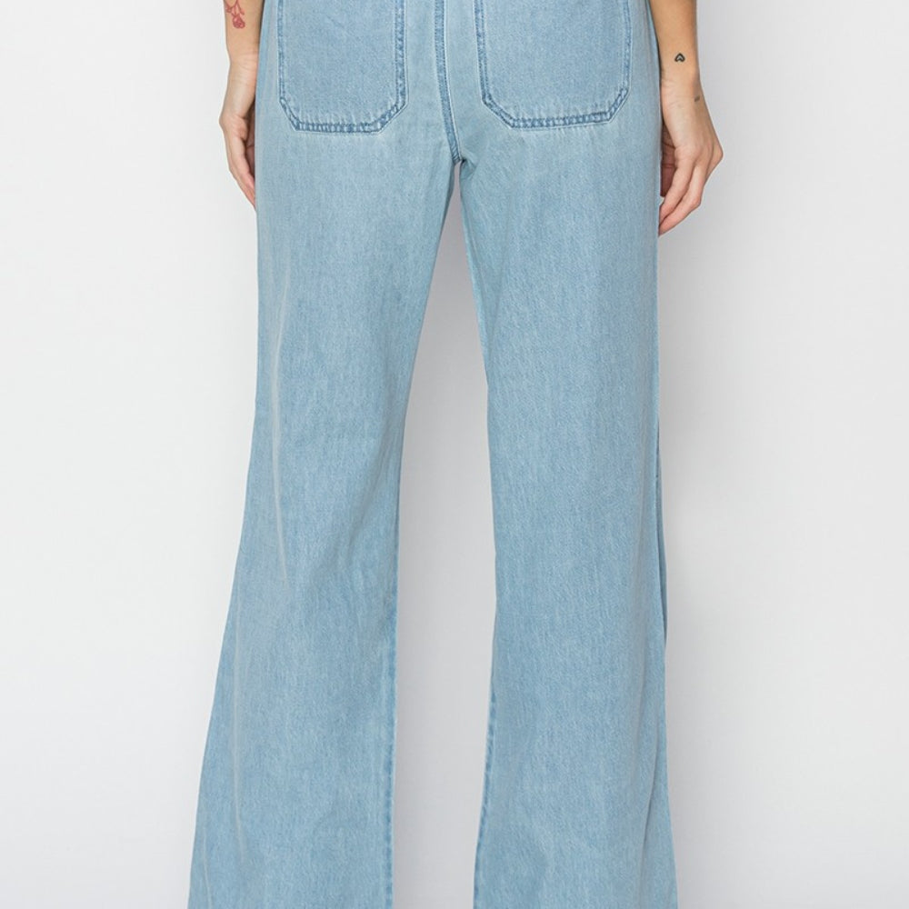 
                      
                        RISEN High Rise Straight Jeans
                      
                    