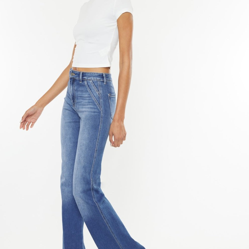 
                      
                        Kancan Ultra High Waist Gradient Flare Jeans
                      
                    