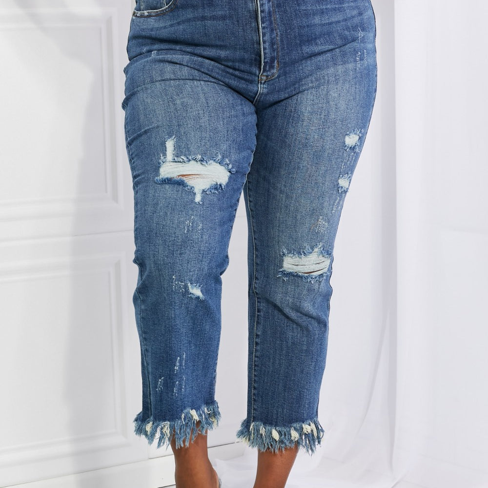 
                      
                        RISEN Undone Chic Straight Leg Jeans
                      
                    