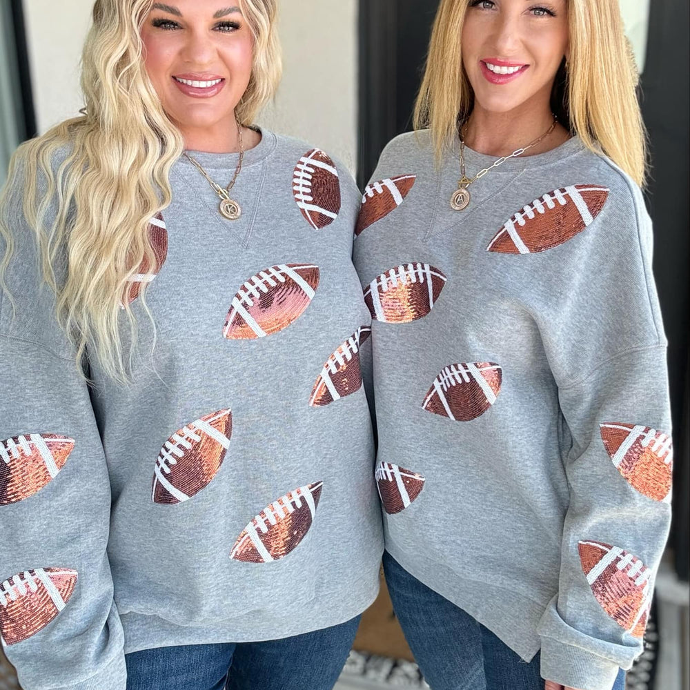 PREORDER: Game Day Sequin Football Pullover