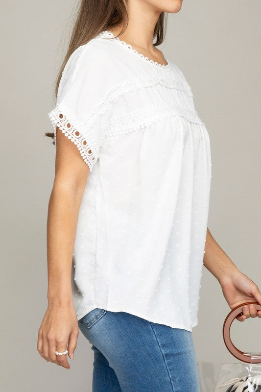 Willow Lace Trim Top