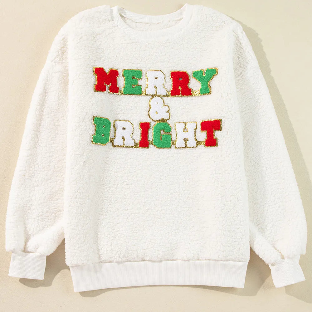 
                      
                        MERRY & BRIGHT Round Neck Long Sleeve Sweatshirt
                      
                    