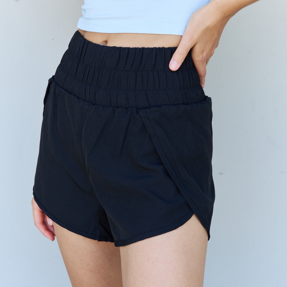 
                      
                        Stay Active High Waistband Active Shorts in Black
                      
                    