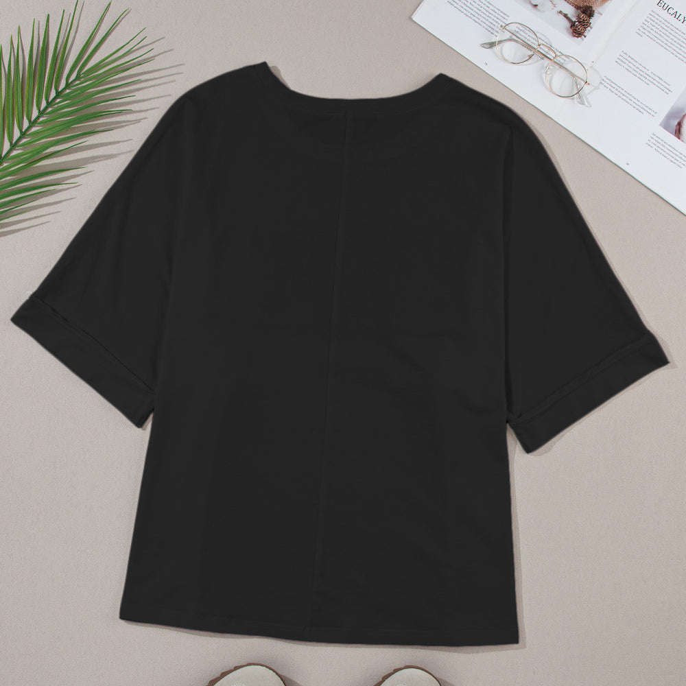 
                      
                        MAMA Round Neck Short Sleeve T-Shirt
                      
                    