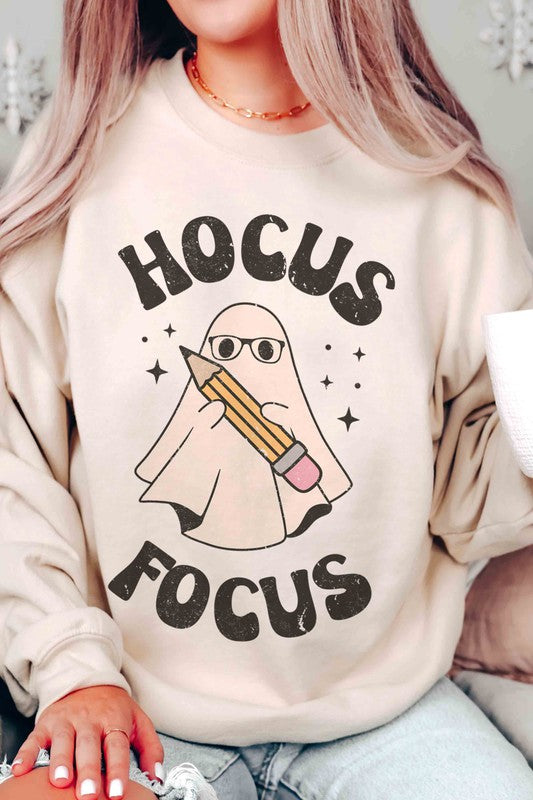 HOCUS FOCUS GHOST Graphic Sweatshirt