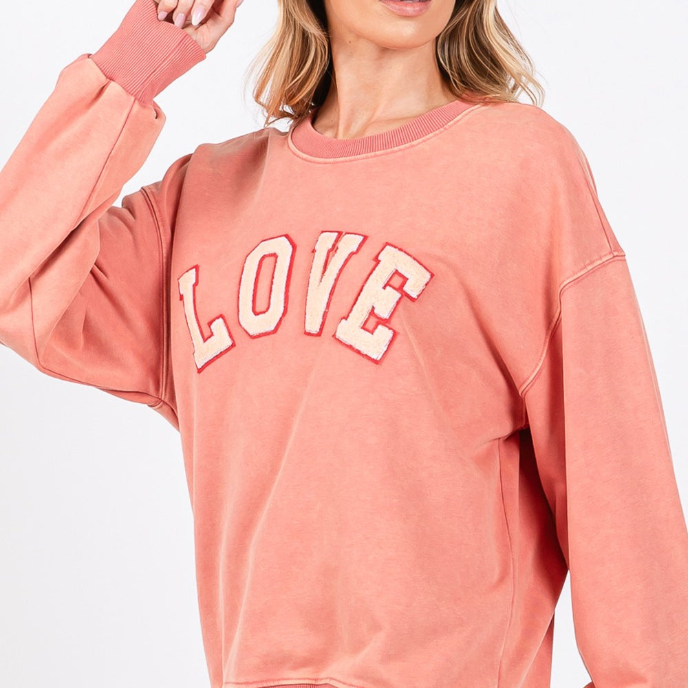 
                      
                        Path Applique Drop Shoulder Sweatshirt
                      
                    