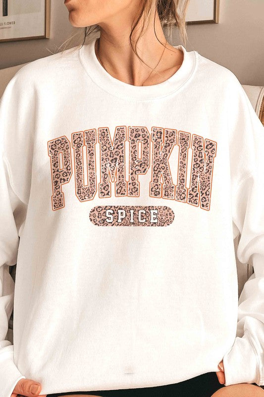 LEOPARD PUMPKIN SPICE Graphic Sweatshirt