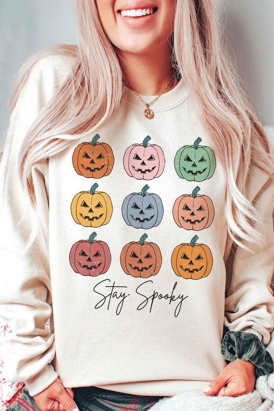 
                      
                        STAY SPOOKY MULTI PUMPKINS Graphic Sweatshirt
                      
                    