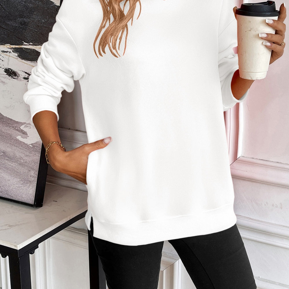 
                      
                        Round Neck Long Sleeve Sweatshirt
                      
                    