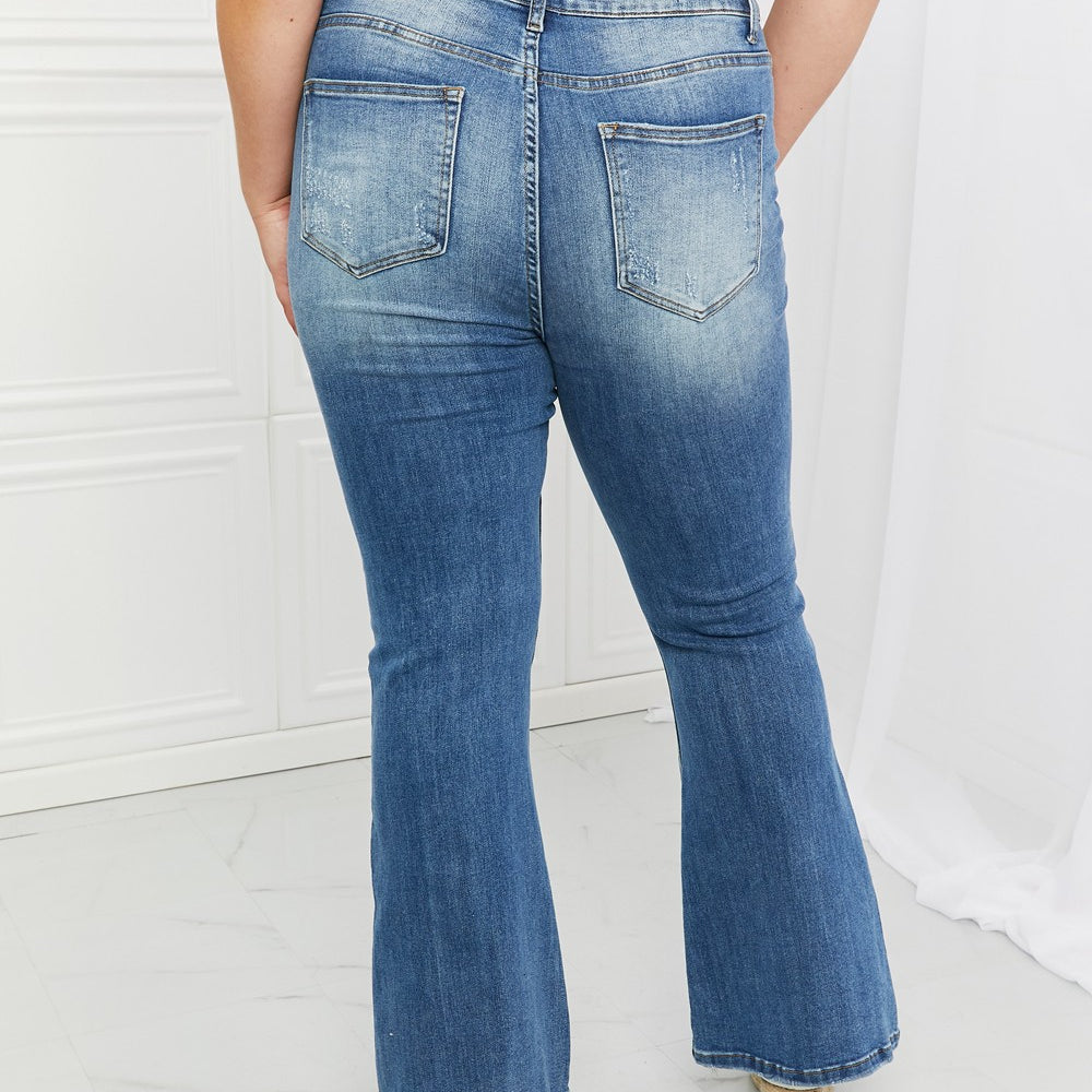 
                      
                        RISEN Iris High Waisted Flare Jeans
                      
                    