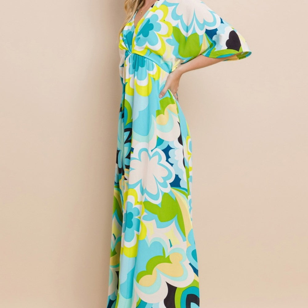 
                      
                        Floral Printed Slit Maxi Dress
                      
                    