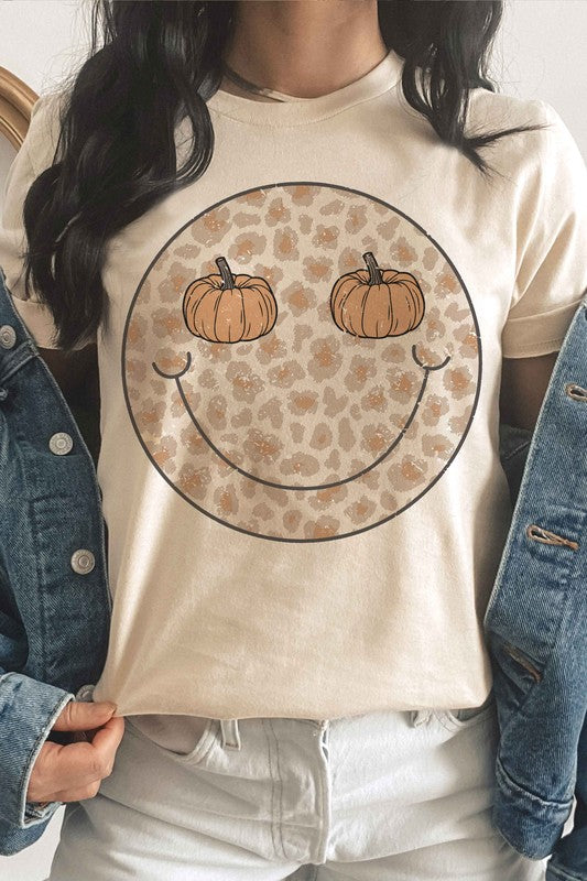 
                      
                        LEOPARD PUMPKIN EYES HAPPY FACE Graphic Tee
                      
                    