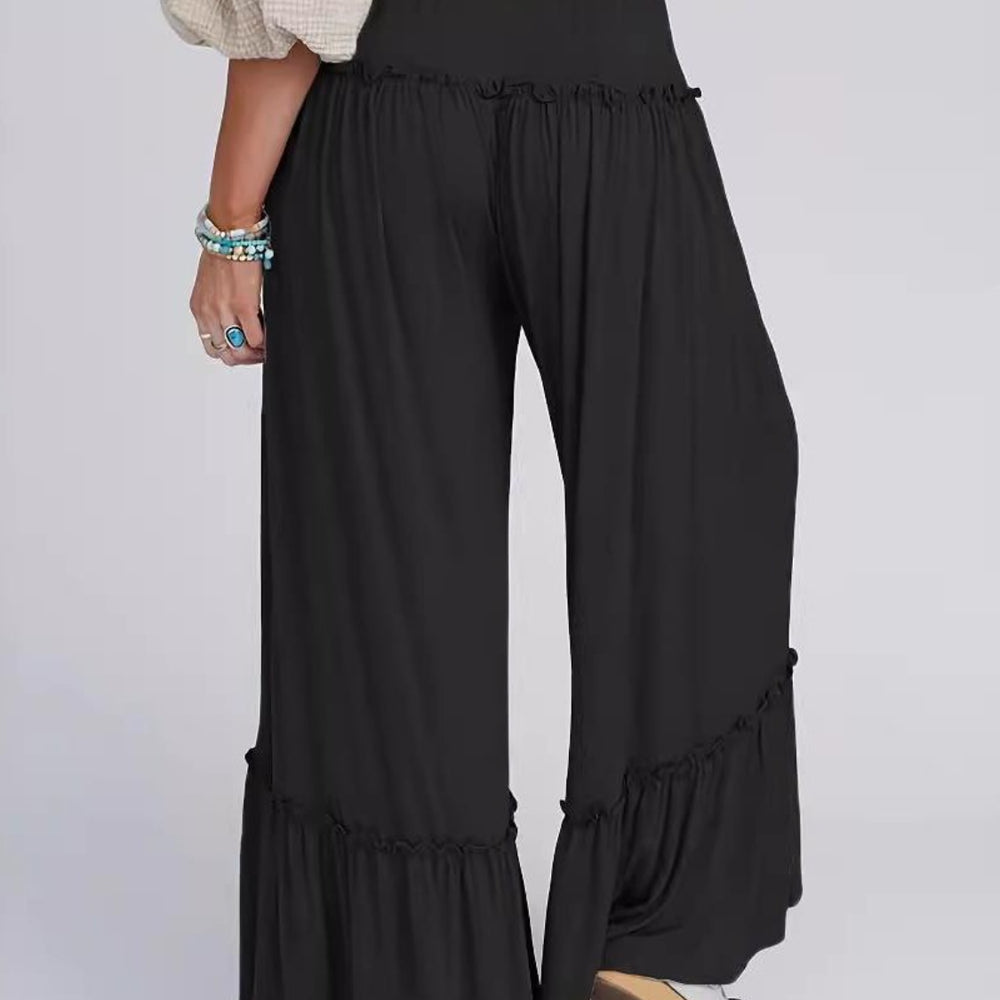 Frill Wide Leg Pants