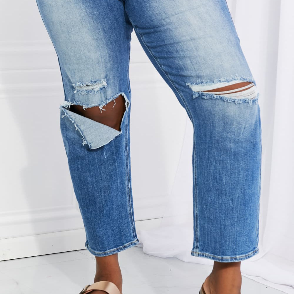 
                      
                        RISEN Full Size Emily High Rise Relaxed Jeans
                      
                    