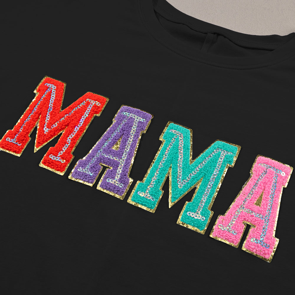 
                      
                        MAMA Round Neck Short Sleeve T-Shirt
                      
                    